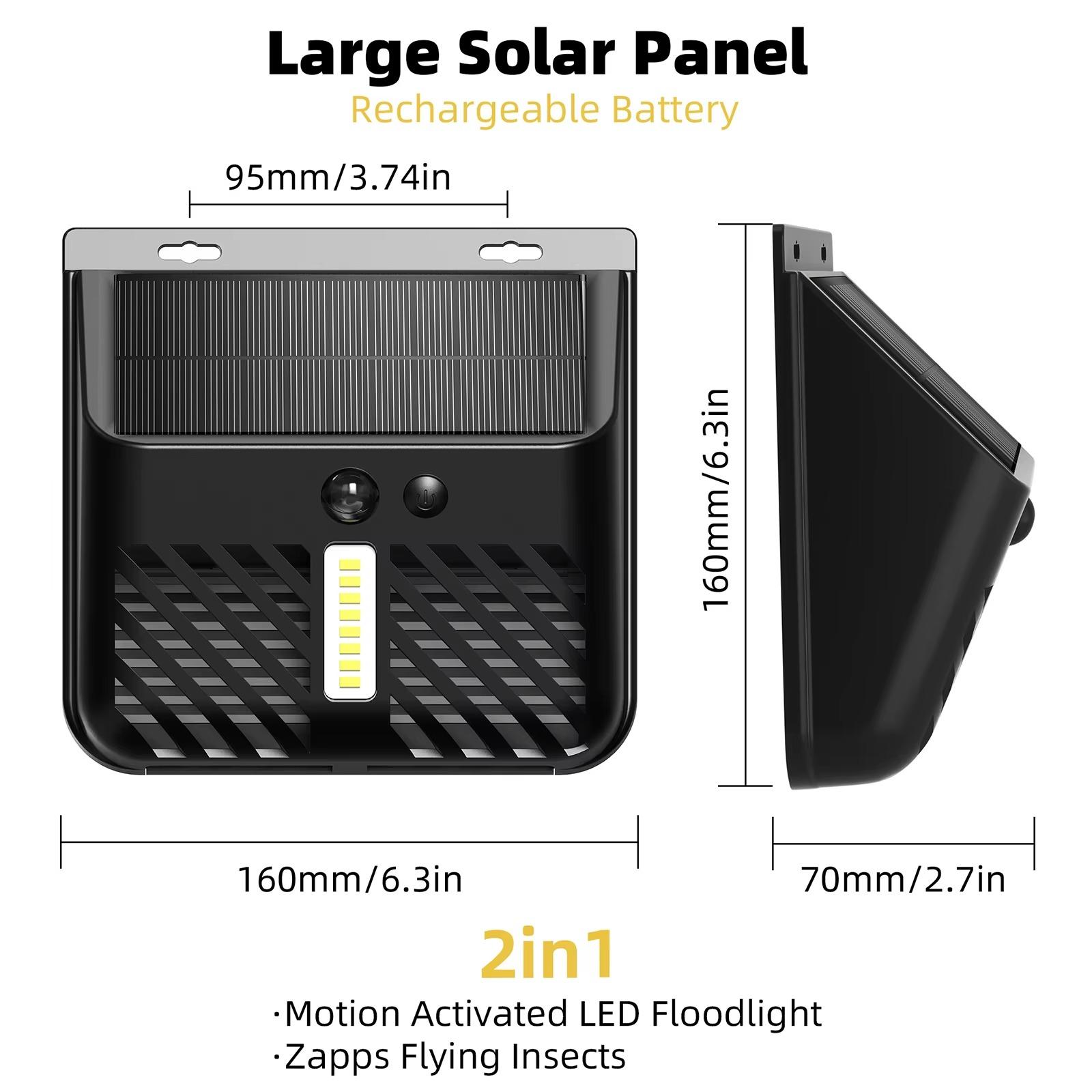 Noctura - Solarne lampy ogrodowe i ogrodzeniowe (4 sztuki)