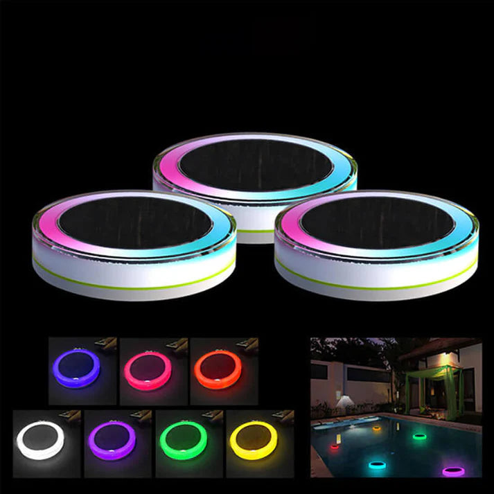 AquaGlow - Solar-Schwimmende LED-Poolleuchte