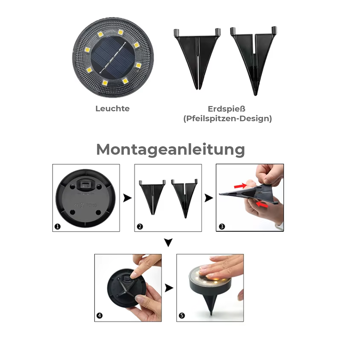 SunGlen - Solarbetriebene Bodenstrahler