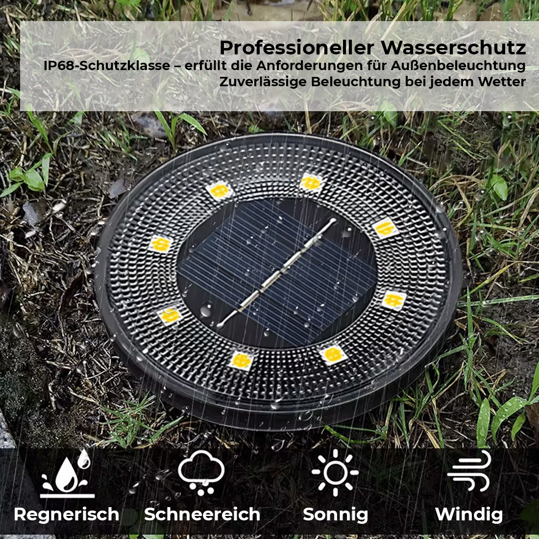 SunGlen - Solarbetriebene Bodenstrahler