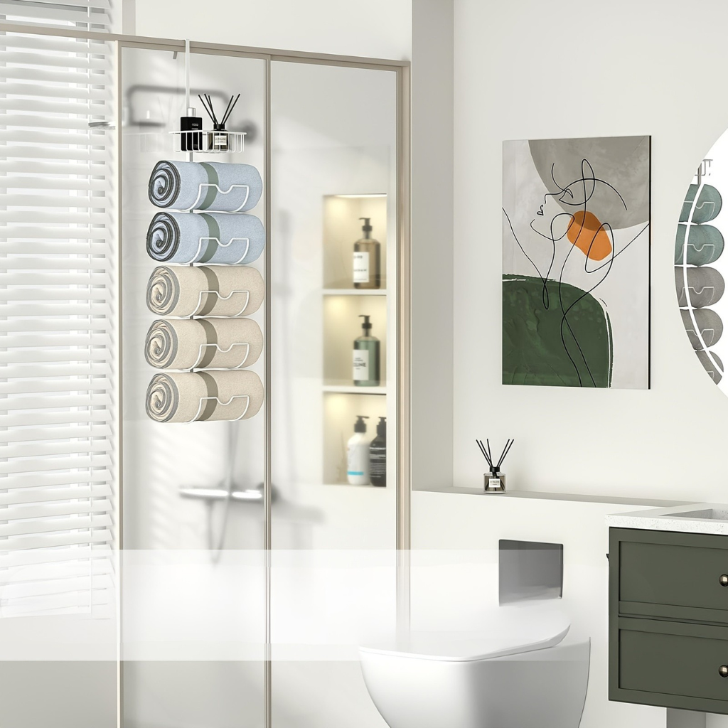 UrbanStyle | Eleganter Verstellbarer Handtuchhalter Ohne Bohren Für Badezimmer 3