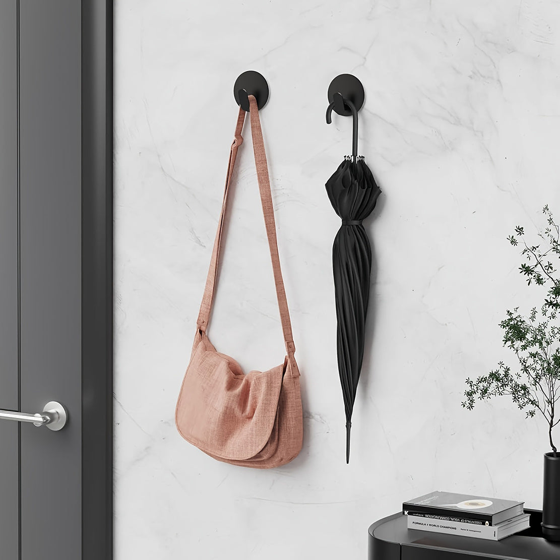 UrbanStyle | Praktisch Elegante Schwarze Wandhaken für Badezimmer 5