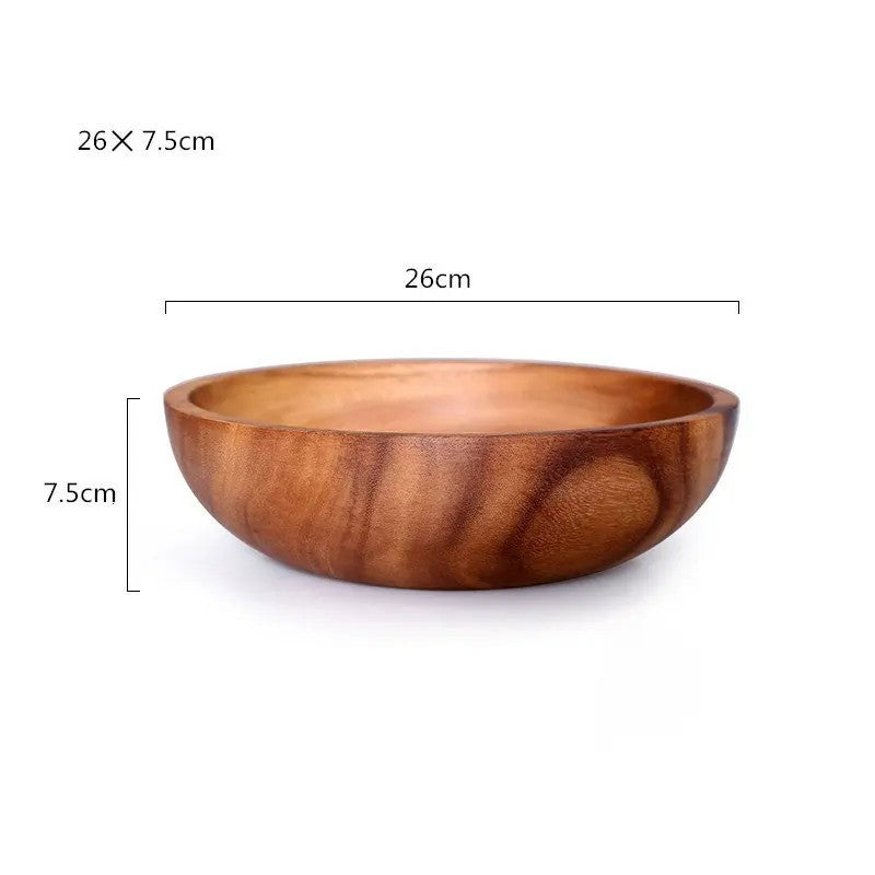 Große Akazienholz Salatschüssel-Set