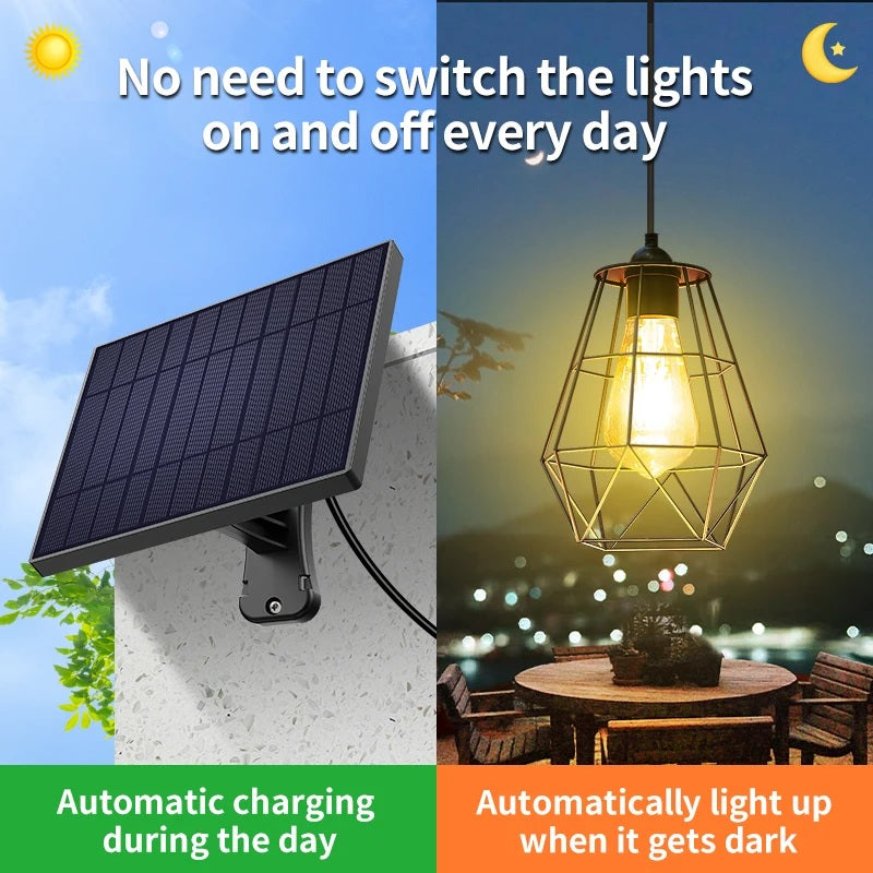SolAura – Solarno napajana viseča svetilka za notranjo in zunanjo uporabo