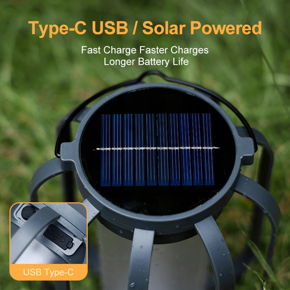 GlowWeave – Runde Solarlaterne aus Metall