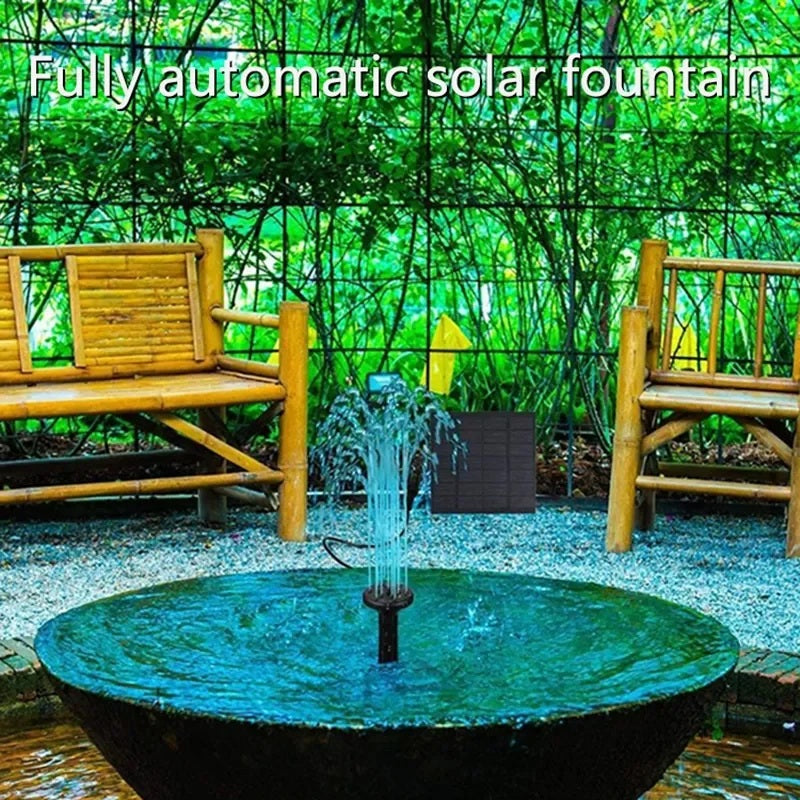 AquaBloom Solar črpalka za vodnjak – komplet za vrt in ribnik