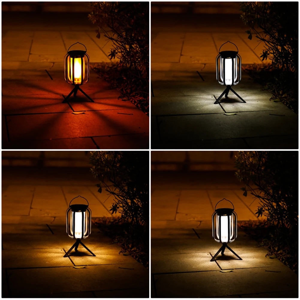 GlowWeave – Runde Solarlaterne aus Metall