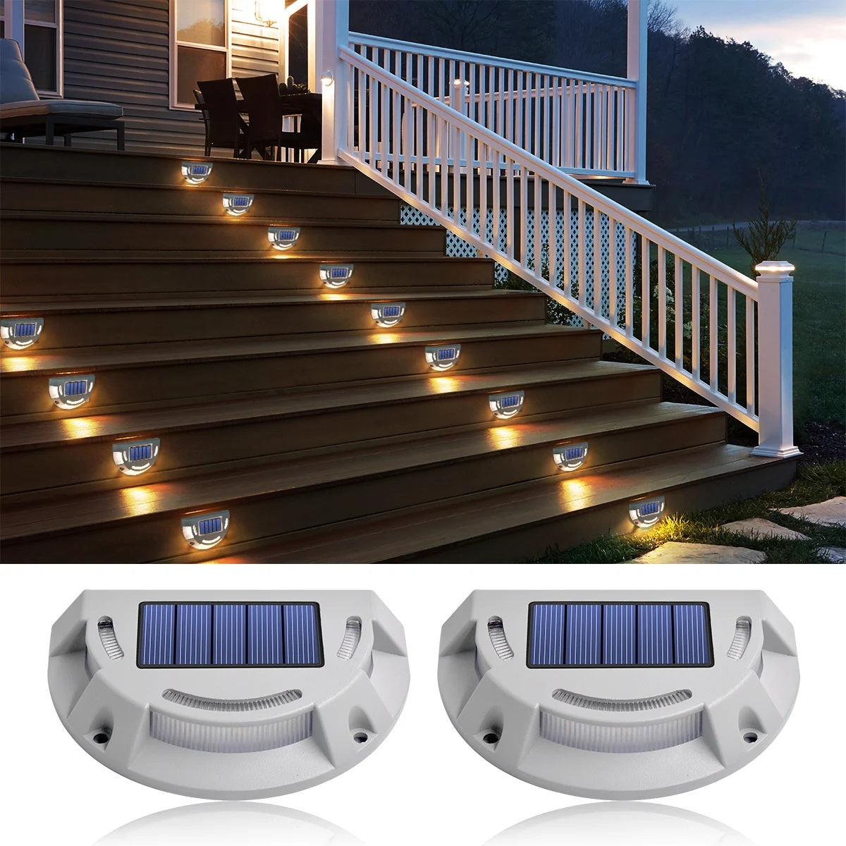 DriveEdge Duo – Solar Auffahrtsleuchten aus Aluminium (2er-Set)