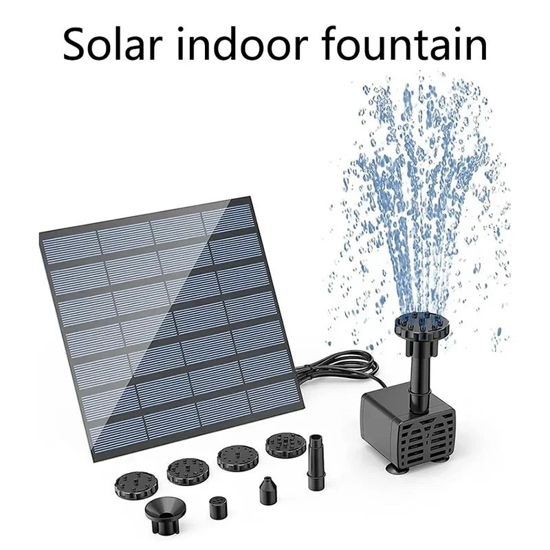 AquaBloom Solar črpalka za vodnjak – komplet za vrt in ribnik