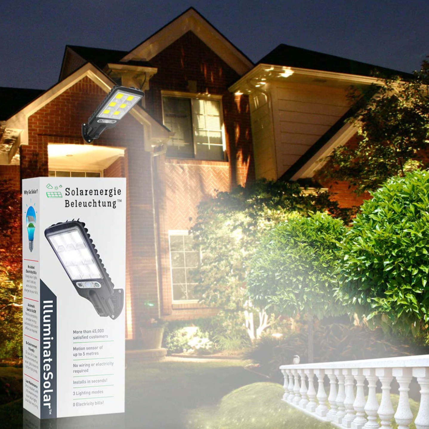 IlluminateSolar™- Die ultimative solarbetriebene LED-Straßenlampe