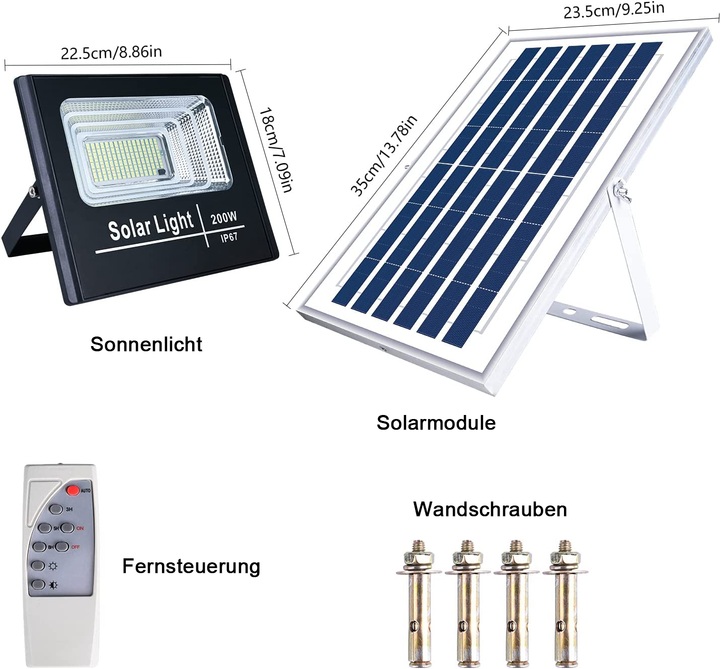 150W Solarprojektor